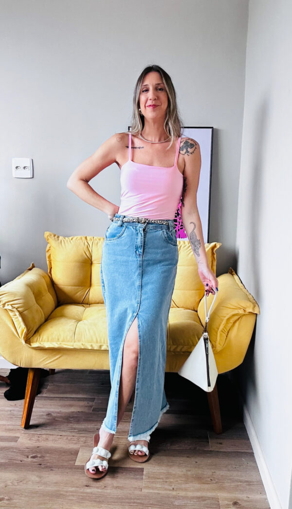 SAIA SUPER MIDI JEANS - Imagem 2