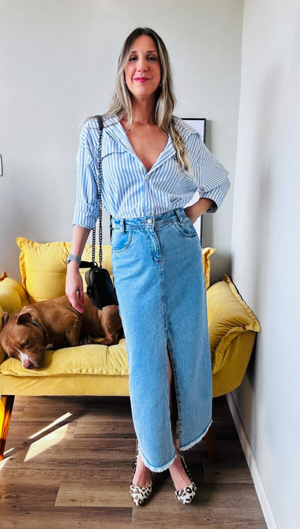 CAMISA OVERSIZED LISTRADA - Imagem 2