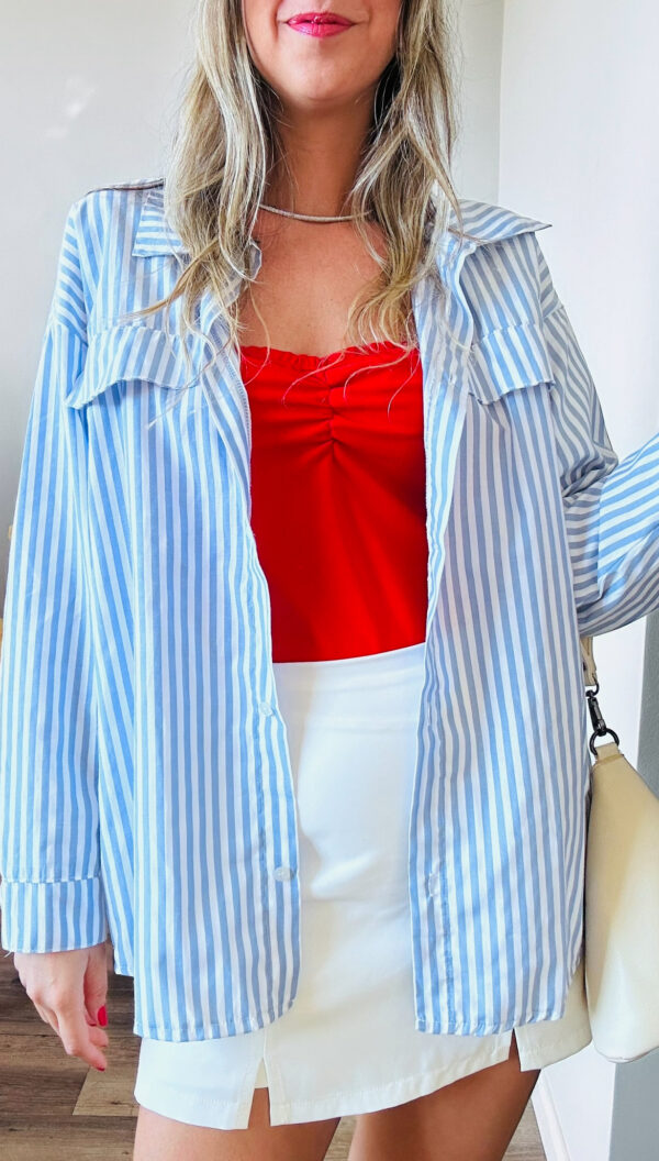 CAMISA OVERSIZED LISTRADA - Imagem 4