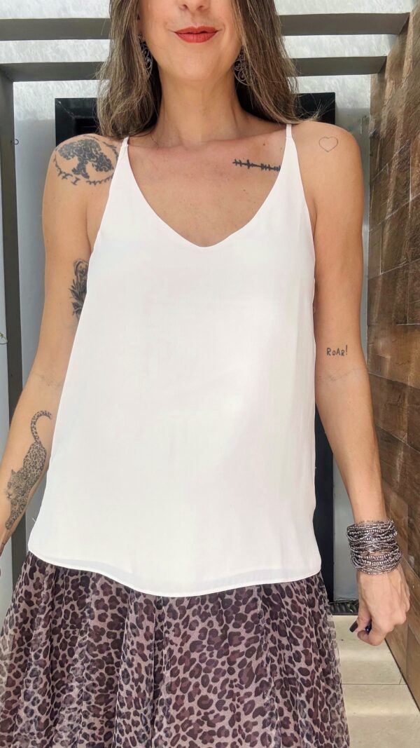 BLUSA DE ALCINHA EM CREPE - Imagem 2