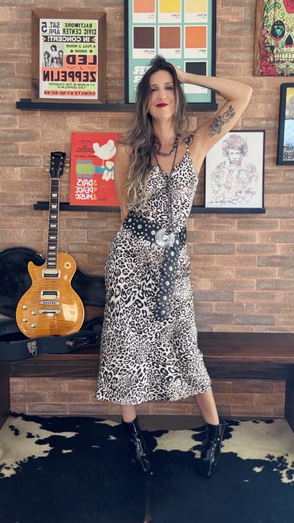 SLIP DRESS ANIMAL PRINT
