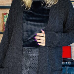 CASACO TRICOT ALONGADO