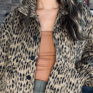 JAQUETA BOMBER ANIMAL PRINT
